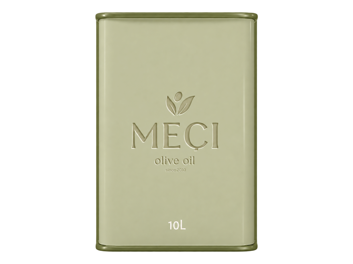 Bidon metalik MEÇI Olive Oil me vaj ulliri ekstra të virgjër 10 L